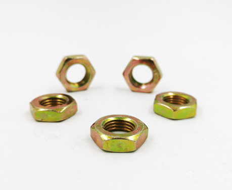 Yellow Zinc Plated Hex Thin Nut